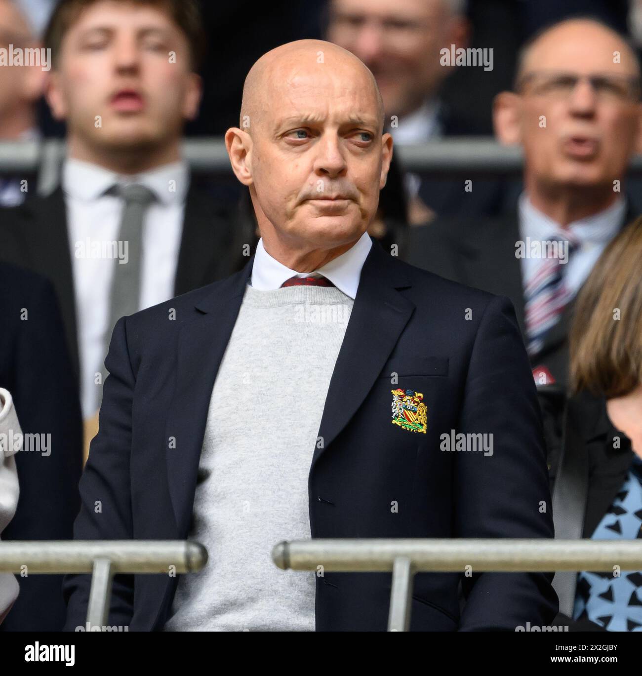 London, UK. 21st Apr, 2024 - Manchester United v Coventry City - FA Cup Semi-Final - Wembley.                                                                Manchester United's David Brailsford.                                               Picture Credit: Mark Pain / Alamy Live News Stock Photo