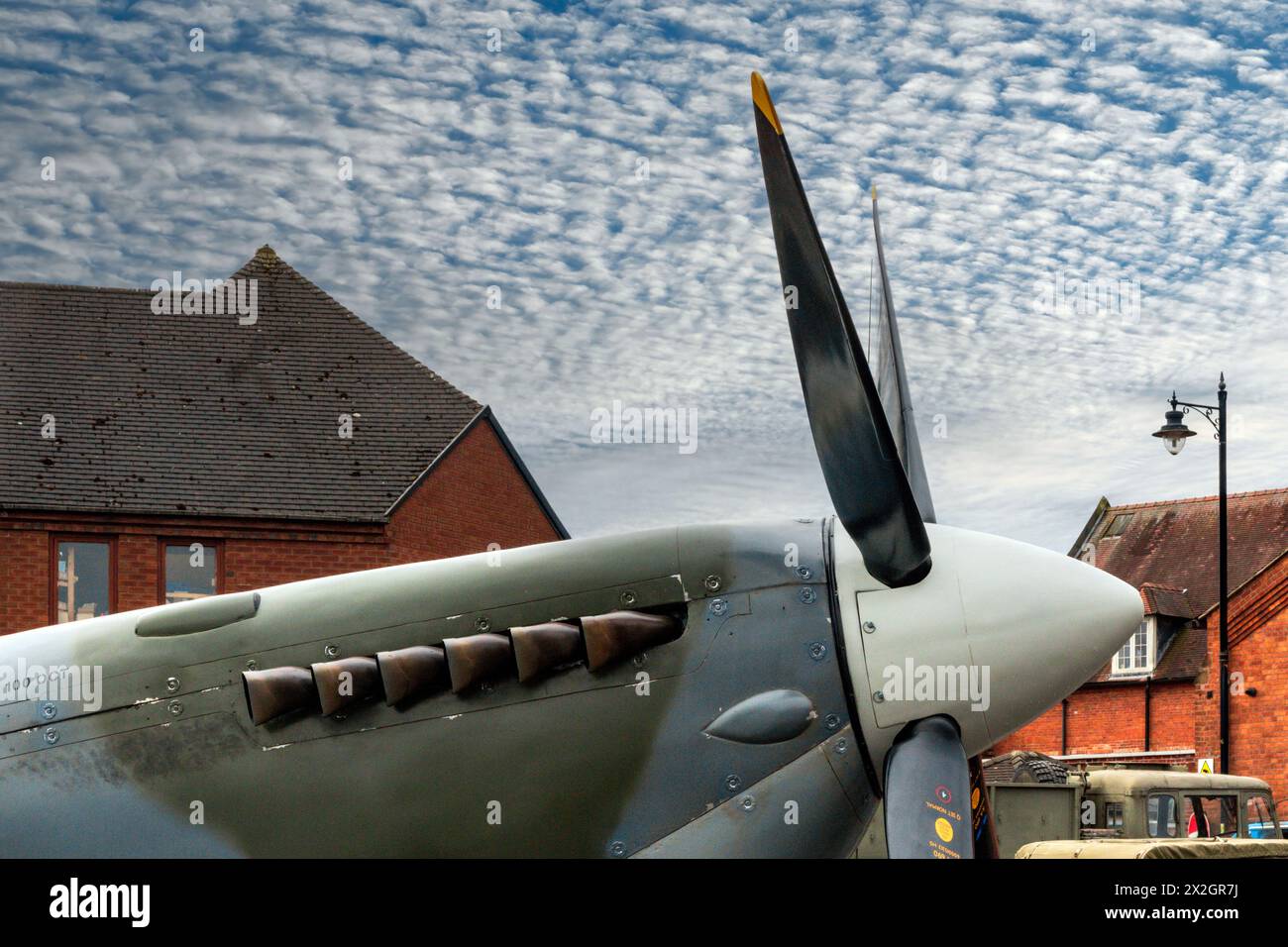 Supermarine Spitfire IX. Sandbach Transport Festival 2024. Stock Photo