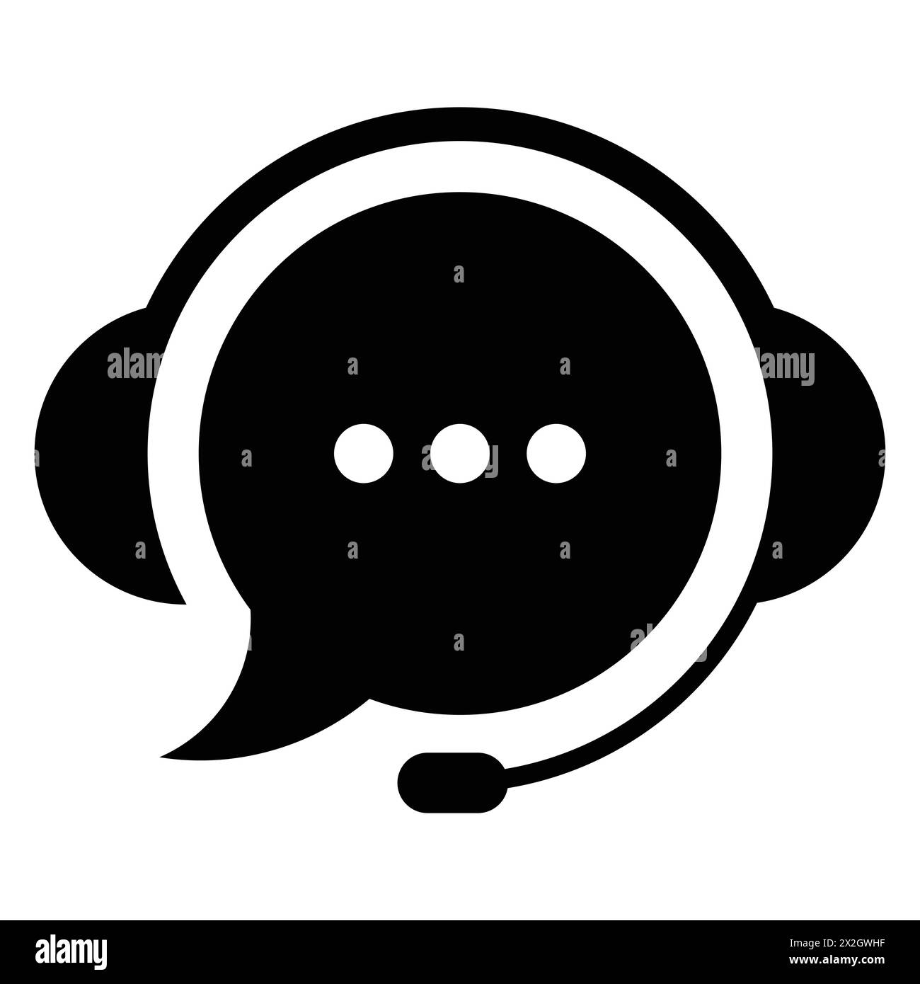Chat bot speech bubble Black and White Stock Photos & Images - Alamy