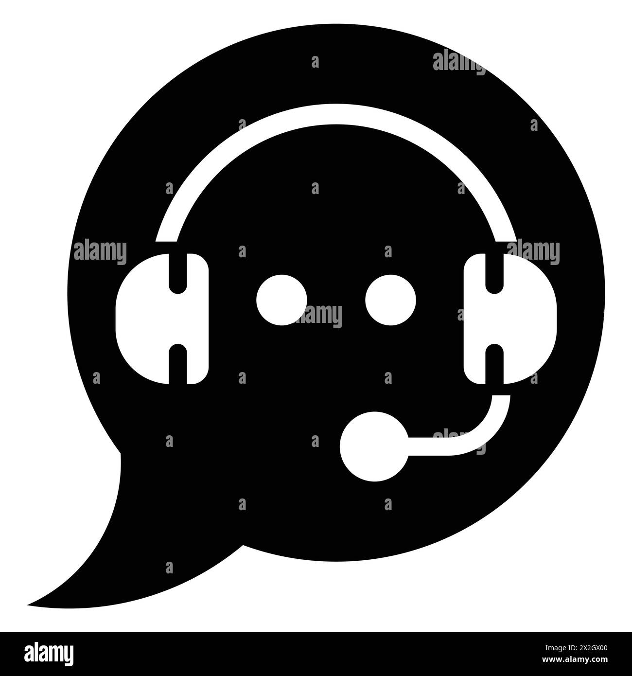 Chat bot speech bubble Black and White Stock Photos & Images - Alamy