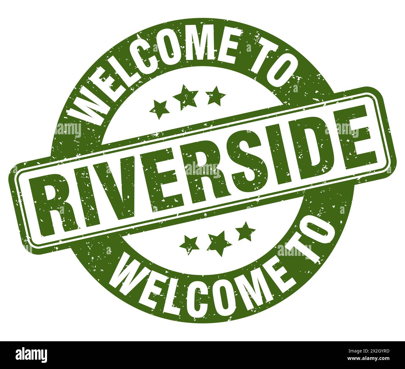 Hello Riverside Book Inside Welcome to Riverside stamp. Riverside round sign isolated on white ...
