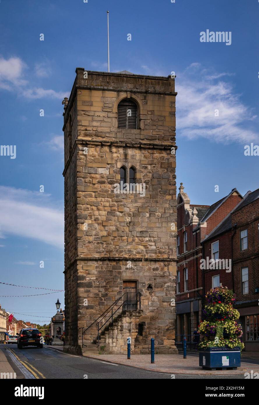 Morpeth, a historic market town in Northumberland, England Stock Photo ...