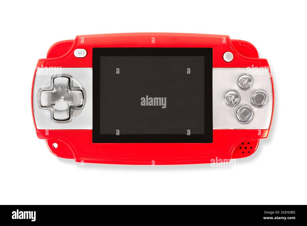 Red gamepad isolated on white Stock Photo - Alamy