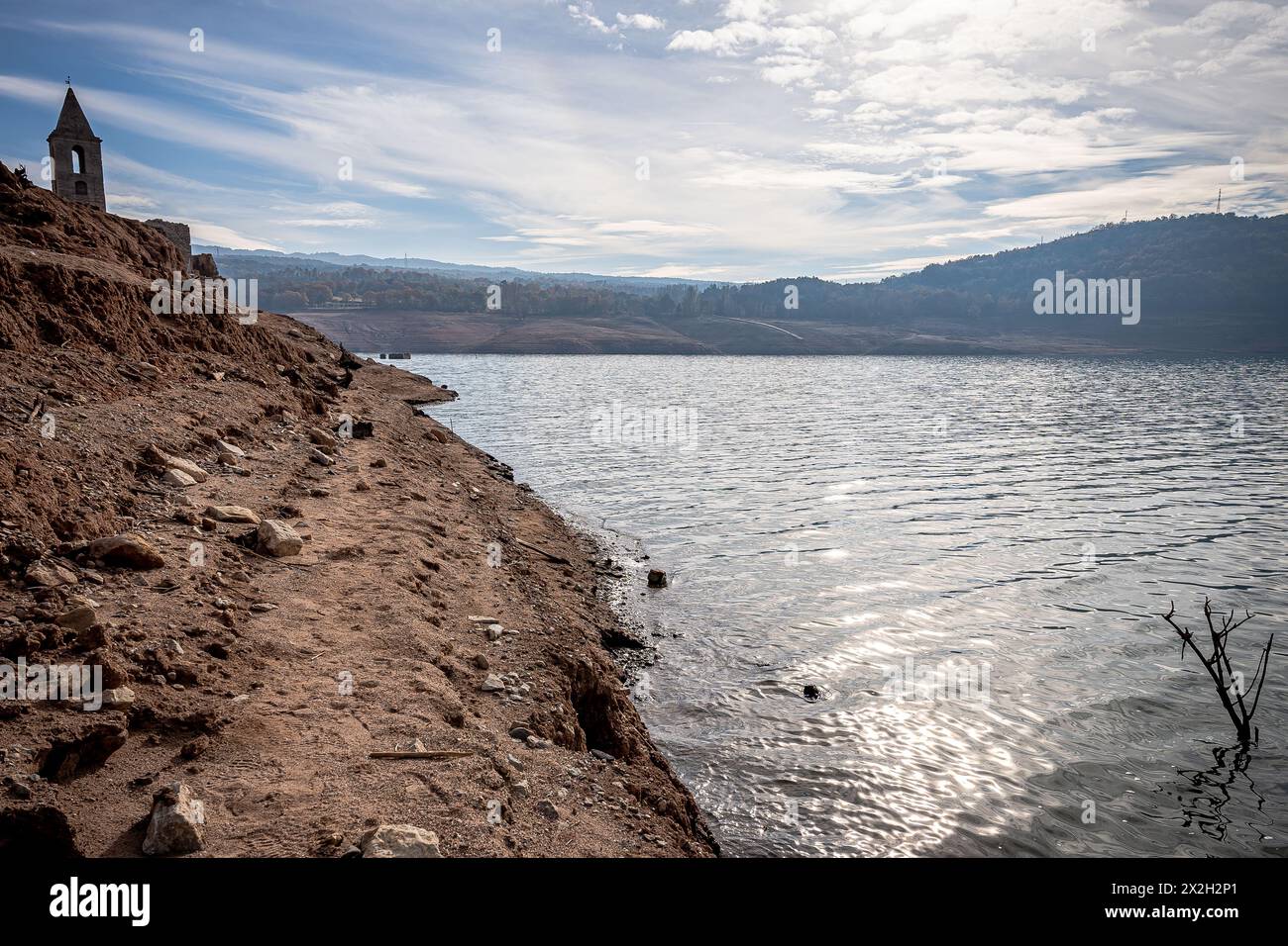 Vilanova De Sau, Catalonia, Spain. 6th Dec, 2022. The Church of Sau