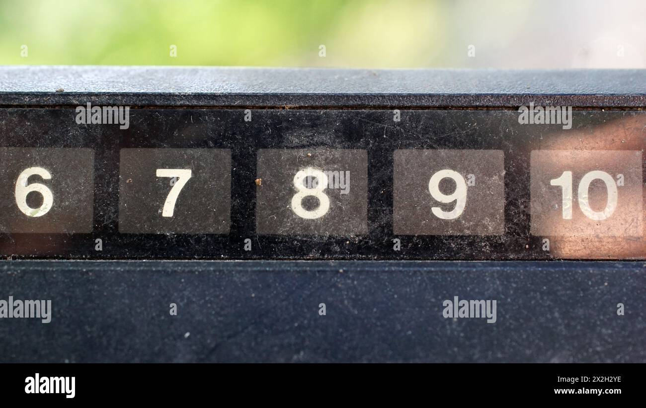 Old VHS video recorder dirty control buttons Stock Photo - Alamy