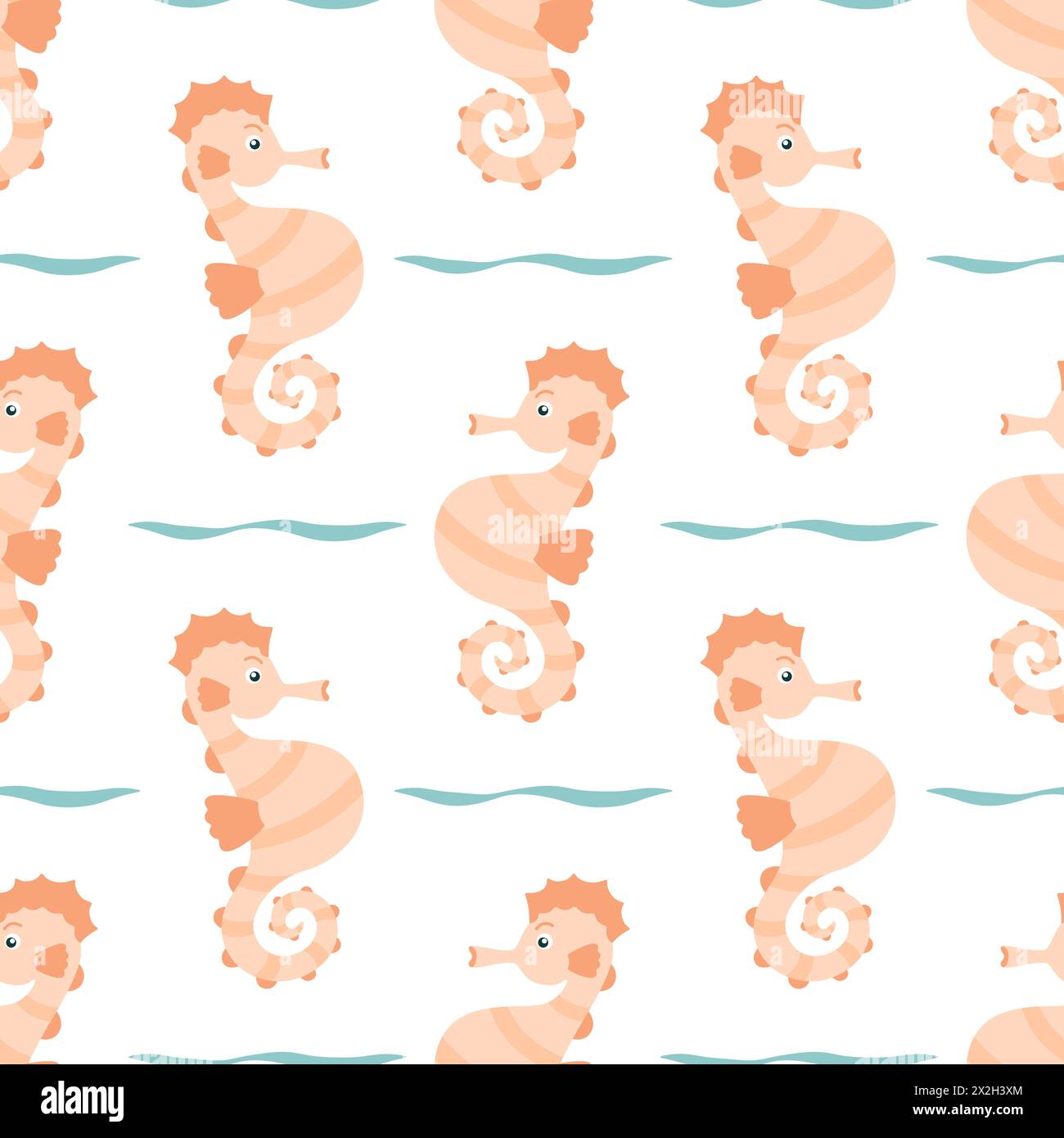 Seahorses illustration Stock Vector Images - Alamy