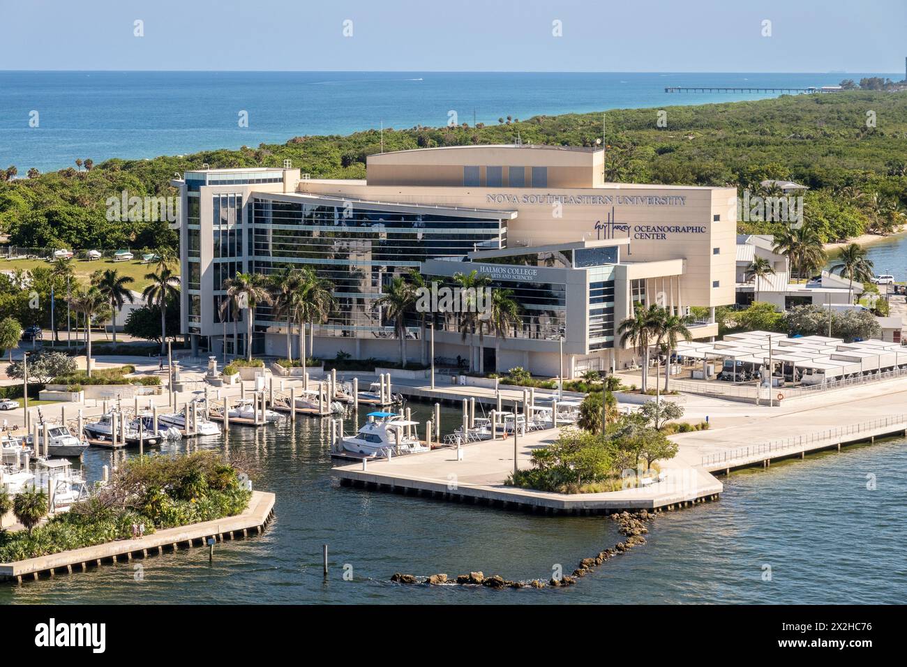 Guy Harvey Oceanographic Center, Halmos College of Natural Sciences & Oceanography, Nova Southeastern University Fort Lauderdale Florida April 5, 2024 Stock Photo