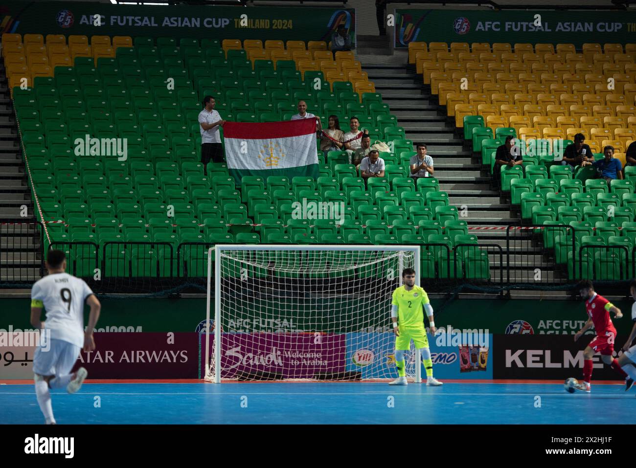 Bangkok, Thailand. 20th Apr, 2024. Tajikistan cheerleaders on