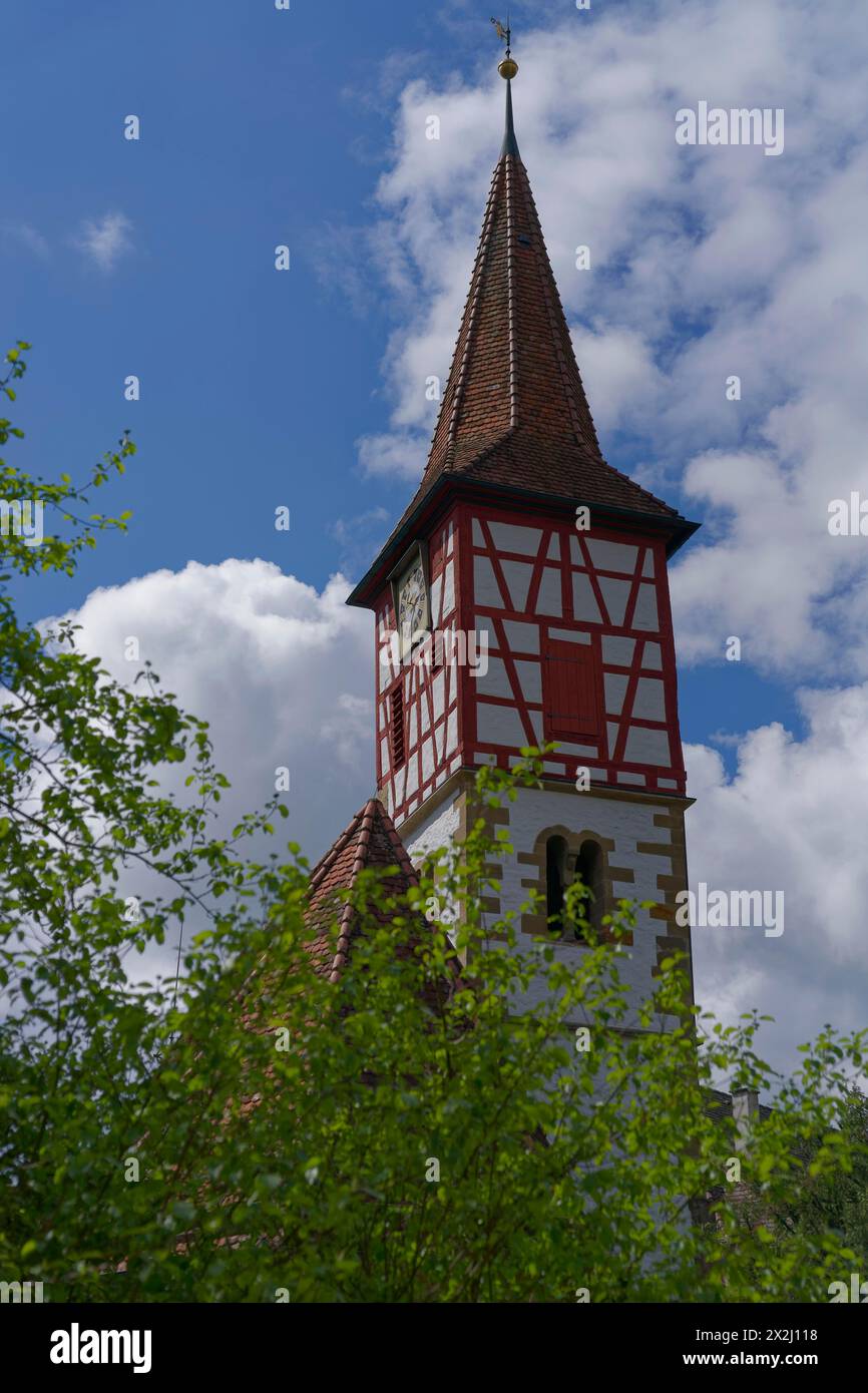 St. Urban's Church, St. Urban, half-timbered tower, church tower ...