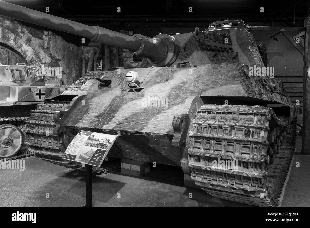 Bovington.Dorset.United Kingdom.August 8th 2023.A Tiger 2 tank from
