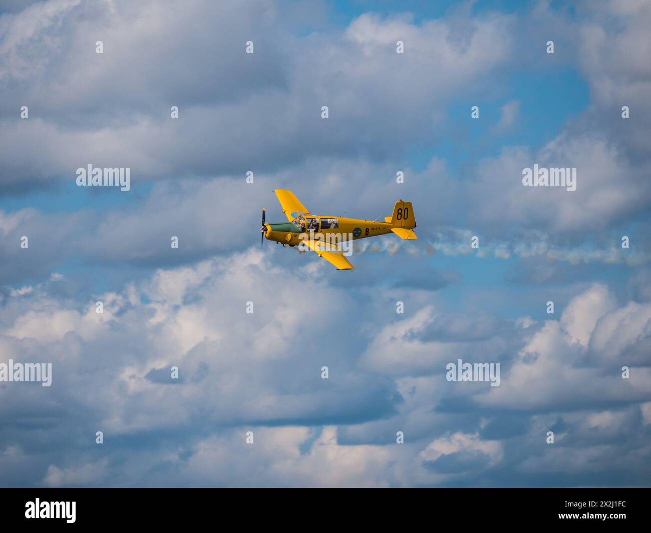 Swedish Airforce air show on F16 Ärna airfield, Uppsala Garnison Sweden. .2018-08-25 Stock Photo