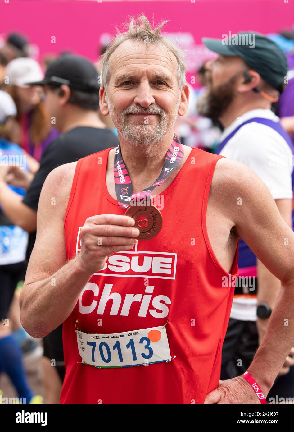 Christopher Eccleston photographed ahead of the start of the 2024 TCS