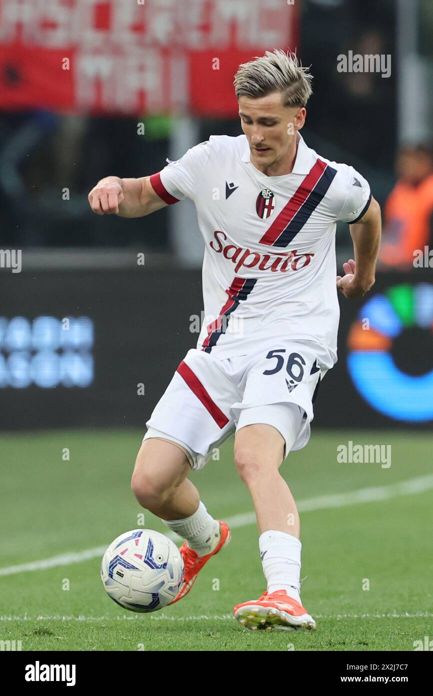 Rome, Italy 22.04.2024 Alexis Saelemaekers of Bologna during Italian Serie A TIM 20232024