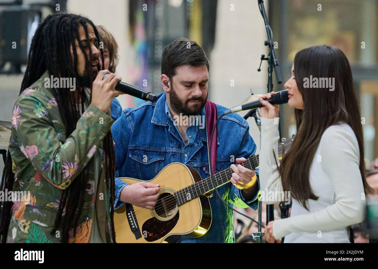 NEW YORK, NY, USA - MARCH 15, 2024: Kacey Musgraves Performs with Skip ...