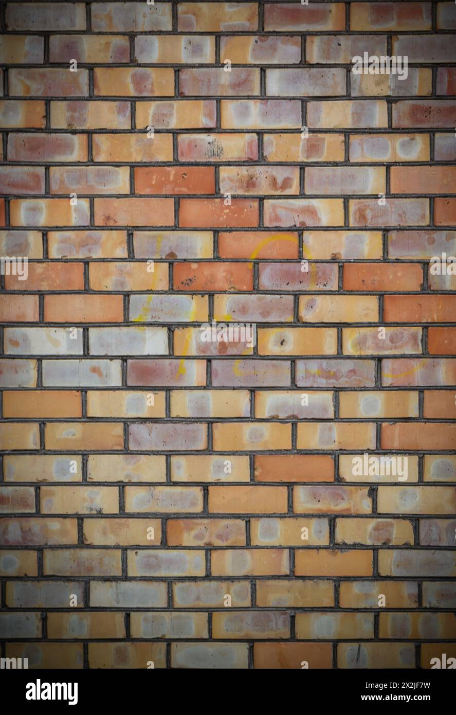 Multi Coloured Brick Wall Background 1 Stock Photo