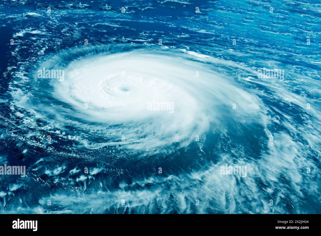 Hurricane, tornado view from space. Elements of this image furnished by NASA. High quality photo Stock Photo