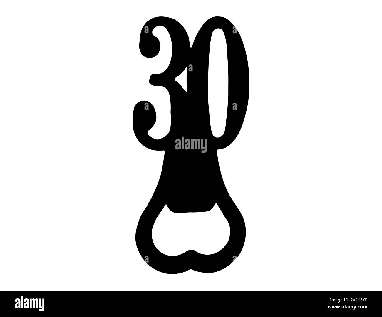 30-birthday-bottle-opener-silhouette-vector-art-stock-vector-image
