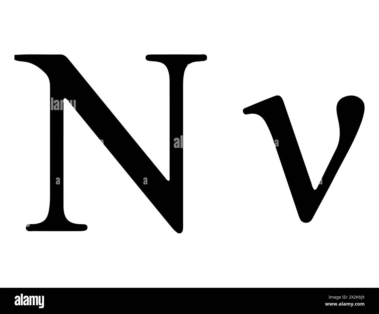 Greek alphabet silhouette vector art Stock Vector
