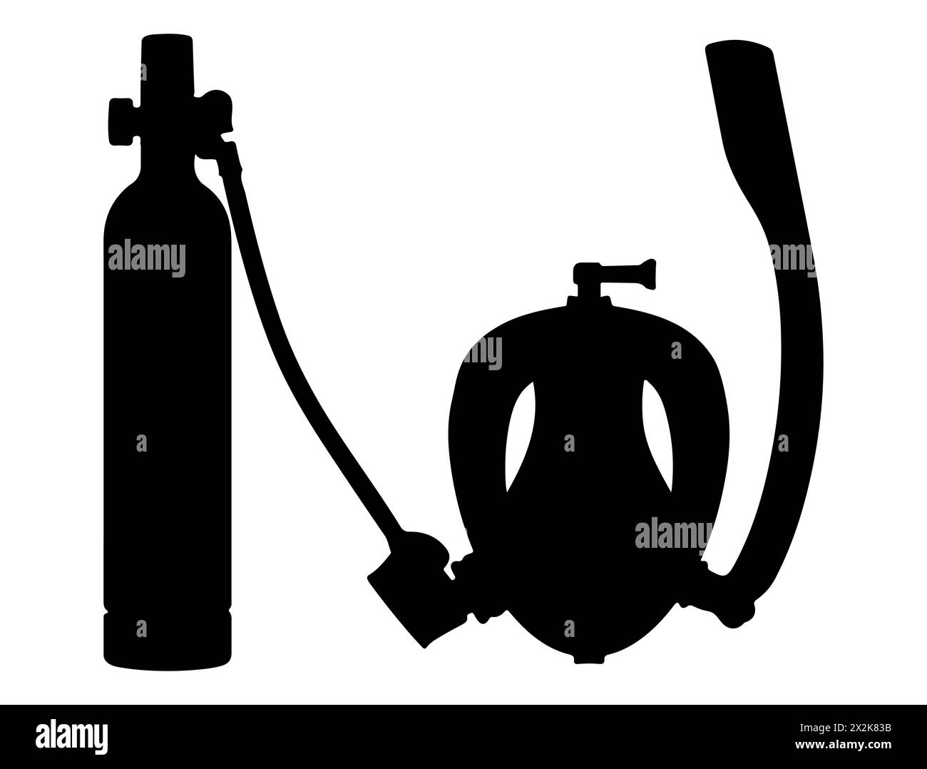 Snorkel mask silhouette vector art Stock Vector Image & Art - Alamy