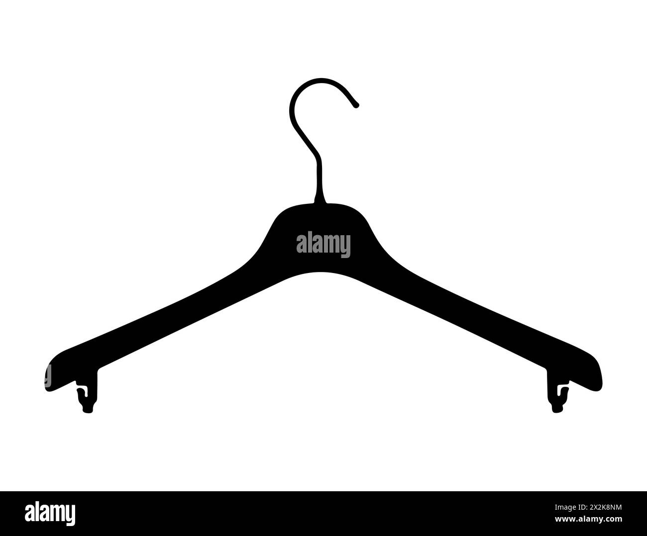 Clothing hanger silhouette vector art Stock Vector Image & Art - Alamy