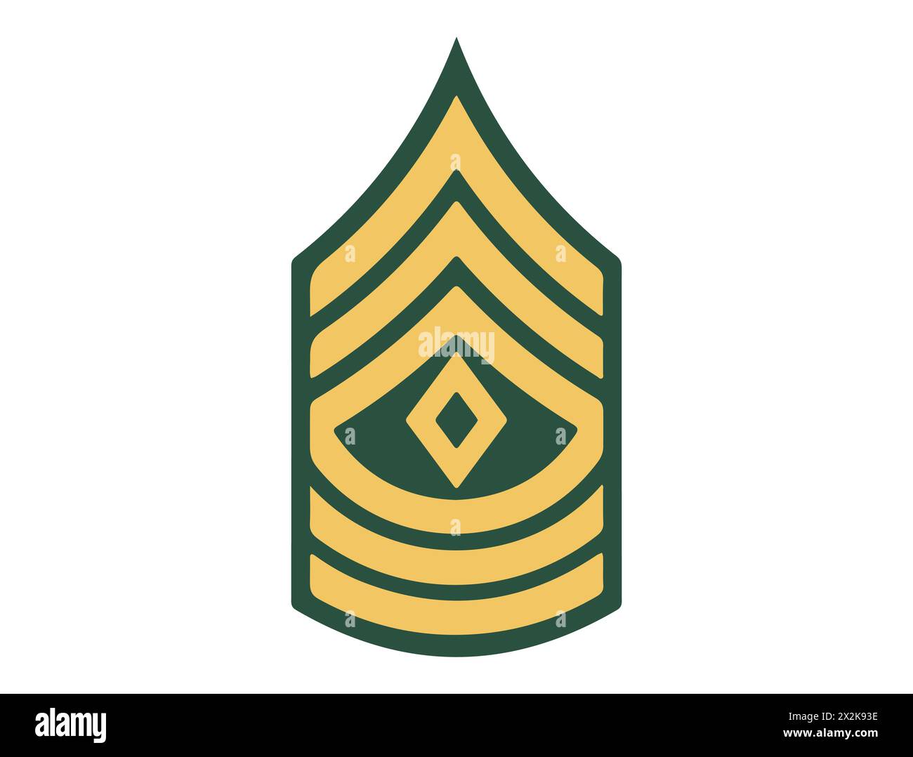 First sergeant badge silhouette vector art Stock Vector
