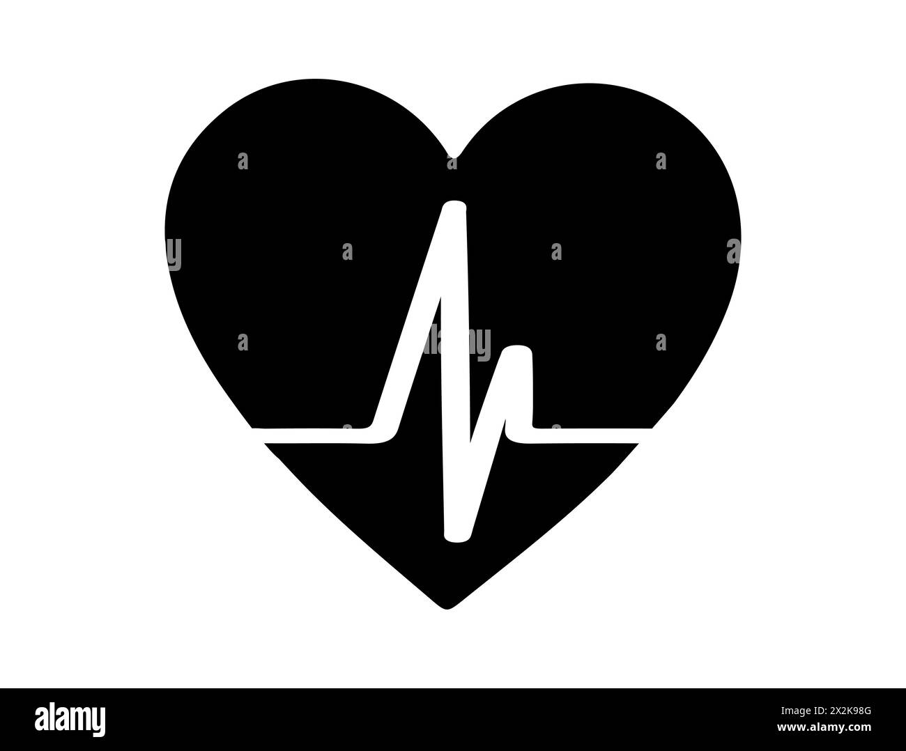 Heart care icon silhouette vector art Stock Vector Image & Art - Alamy