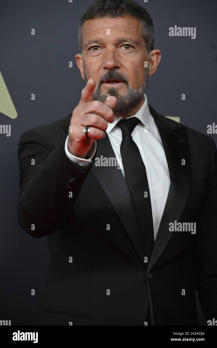 Madrid, Spain. 22nd Apr, 2024. Antonio Banderas at photocall for 2 edition of Talia awards in Madrid on Monday, 22 April 2024. Credit: CORDON PRESS/Alamy Live News Stock Photo