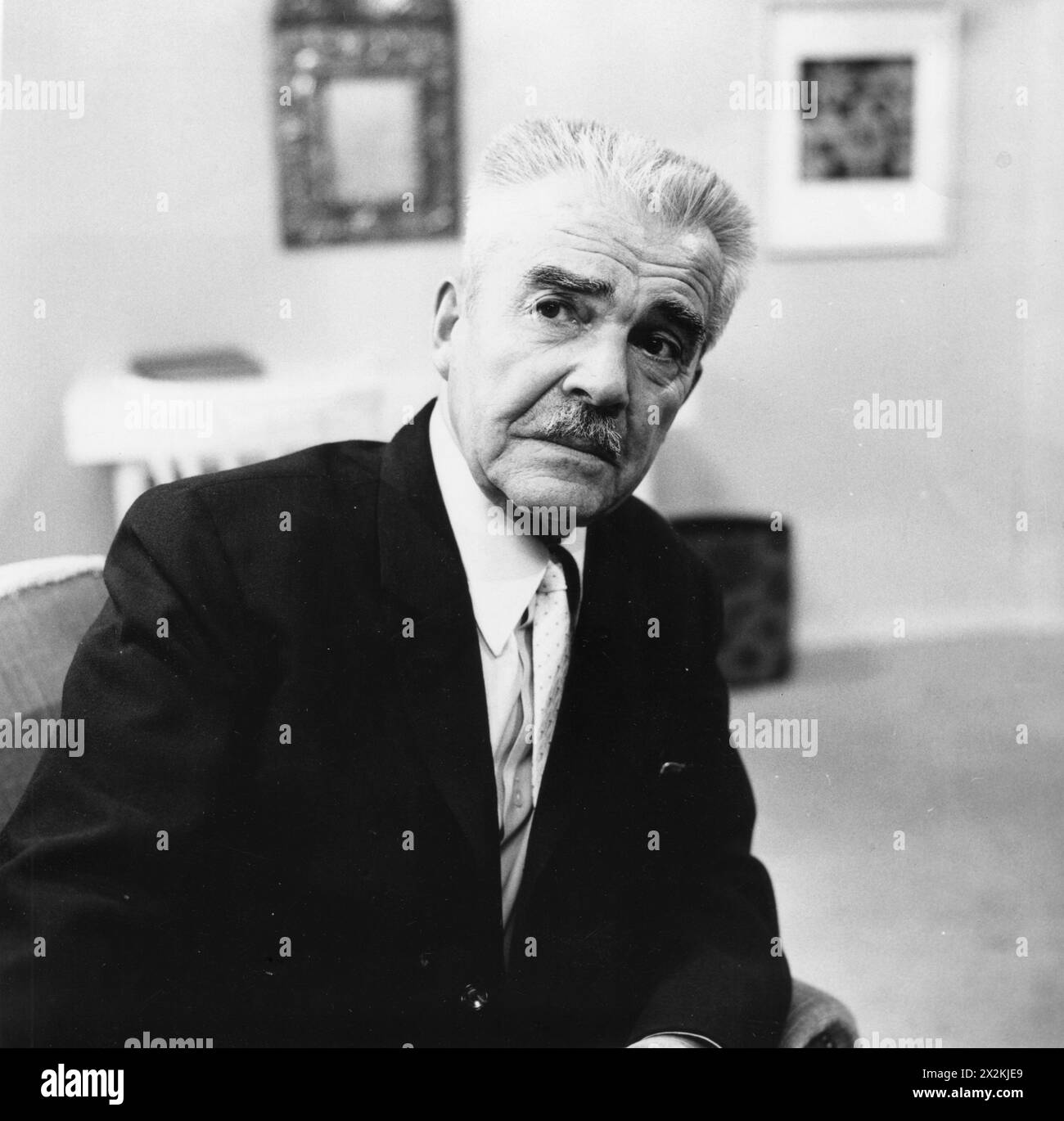 Schafheitlin, Franz, 9.8.1895 - 6.2.1980, German actor, in the TV series 'Zimmer 13', episode 8, ADDITIONAL-RIGHTS-CLEARANCE-INFO-NOT-AVAILABLE Stock Photo