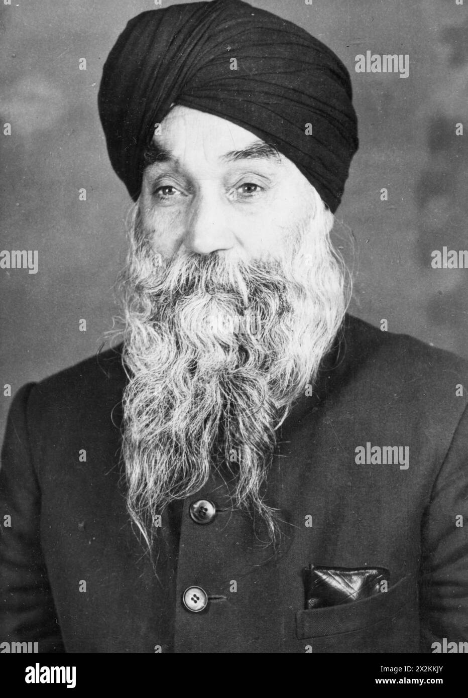Singh, tare, 24.6.1885 - 22.11.1967, refugee and religious leader of the Sikh, 1956, ADDITIONAL-RIGHTS-CLEARANCE-INFO-NOT-AVAILABLE Stock Photo