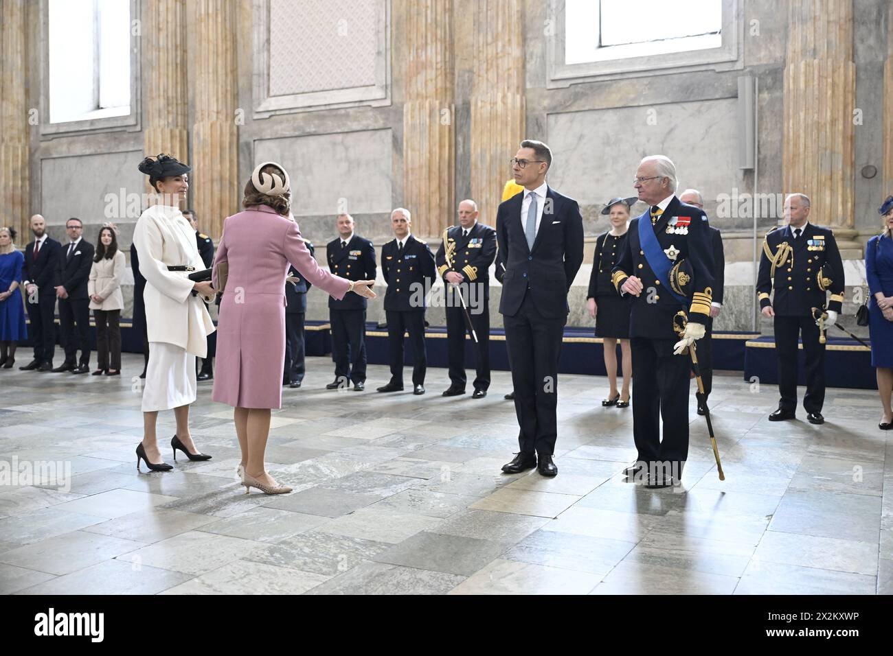Stockholm, Sweden. 23rd Apr, 2024. King Carl XVI Gustaf, Finnish