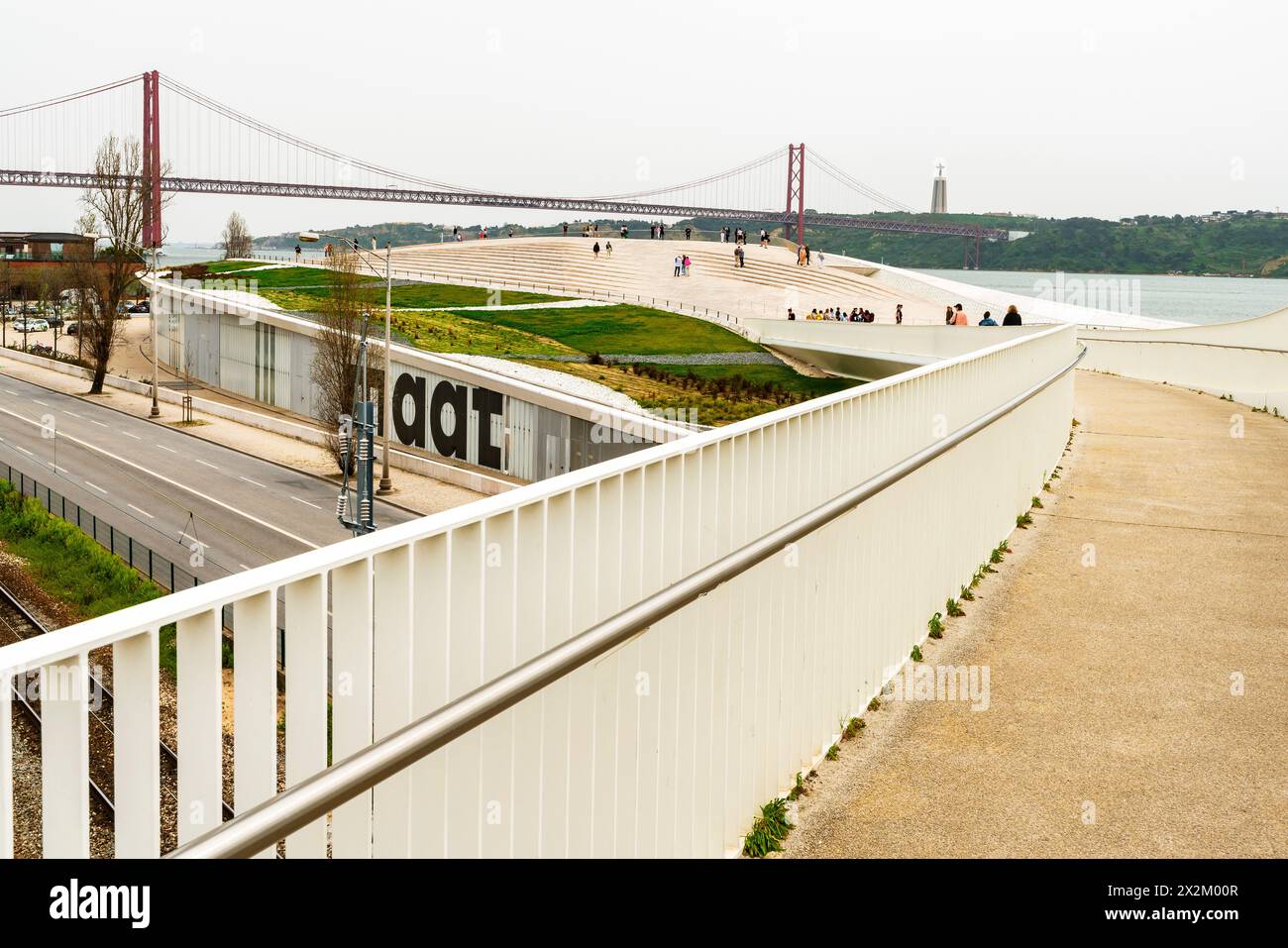 The Maat museum or The Museum of Art, Architecture and Technology in Lisbon. The museum is designed by Amanda Levete Architects is located in Belém, L Stock Photo