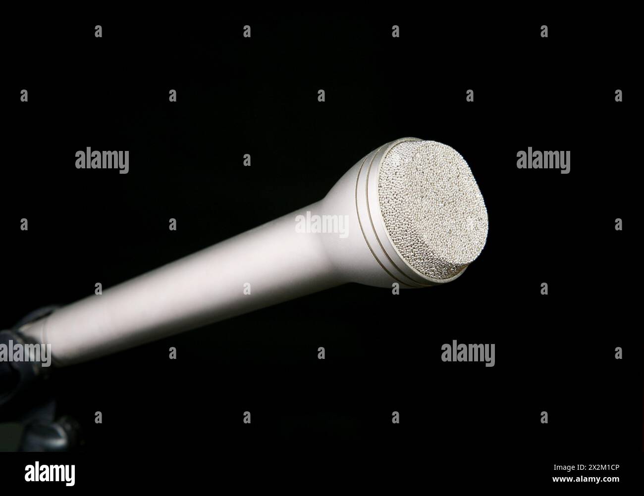 Moving Coil dynamic microphone isolated on black Stock Photo Alamy