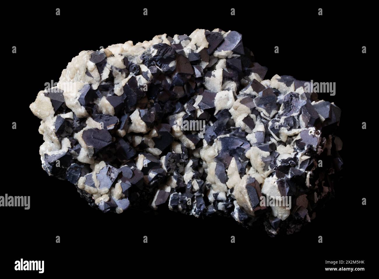 Galena mineral sample for mineral collectors Stock Photo