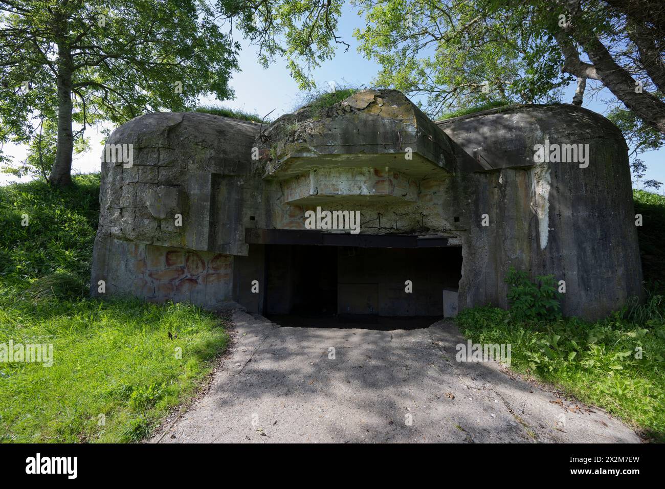 The D'Azeville Battery, Normandy Stock Photo