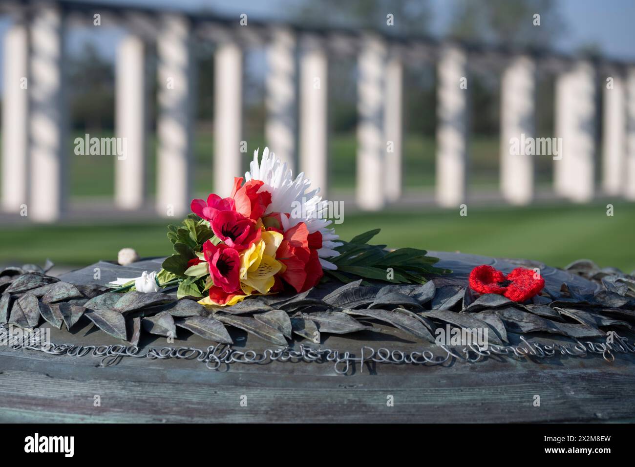 British Normandy Memorial Stock Photo