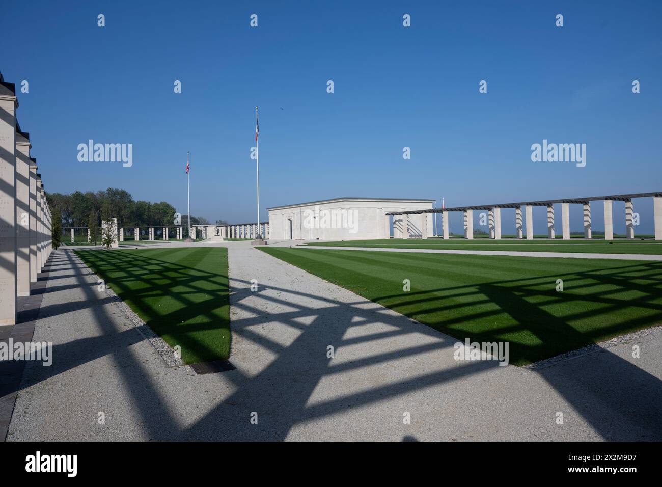 British Normandy Memorial, France Stock Photo