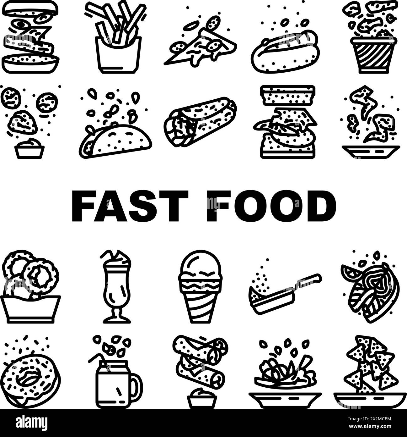 Fast Food Hamburger Restaurant Icons Set Vector Stock Vector Image fast-food-hamburger-restaurant-icons-set-vector-stock-vector-image