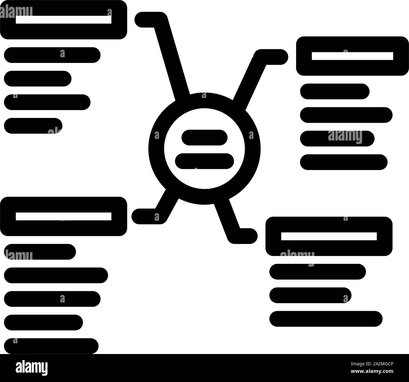 Clustering icon Black and White Stock Photos & Images - Alamy image.
