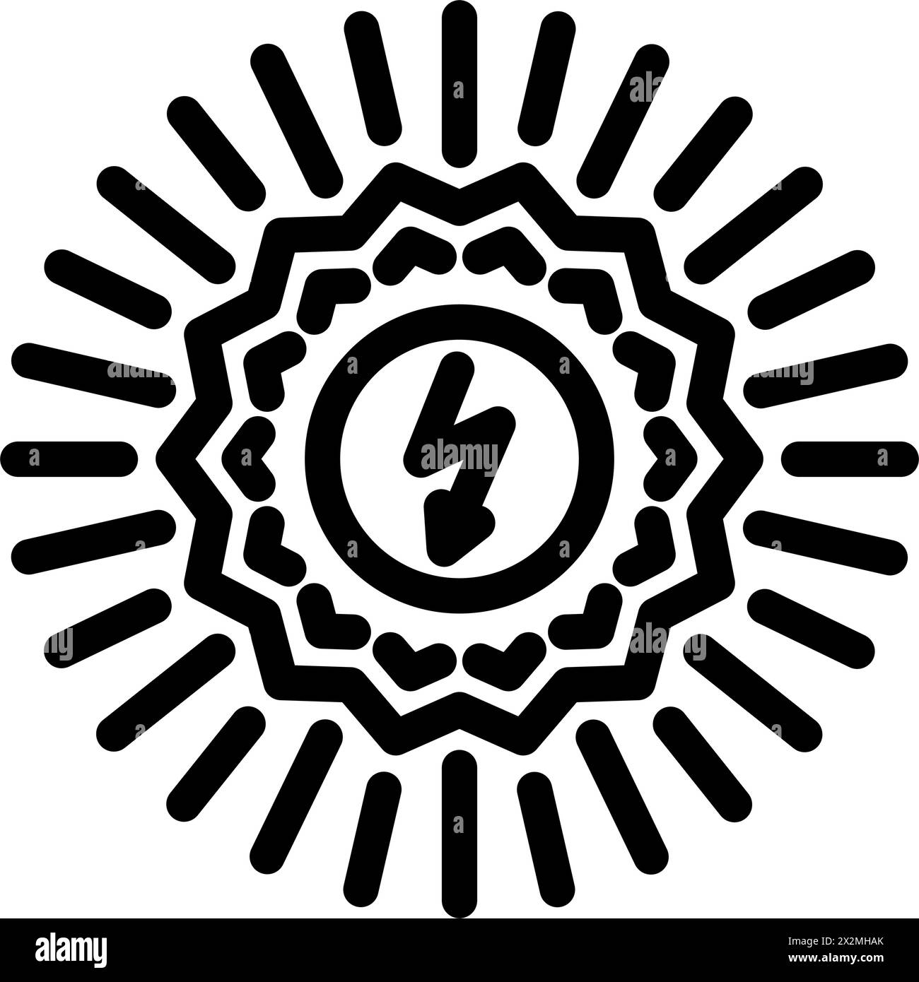 clean energy solar panel line icon vector illustration Stock Vector ...