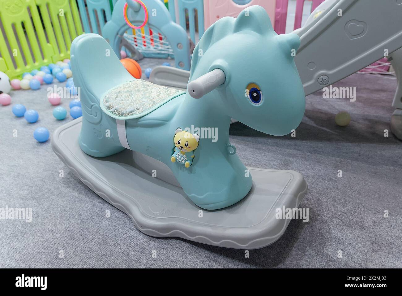 Image result for Modern luxury children's play area with swing. Toys Stock Photo - Alamy
