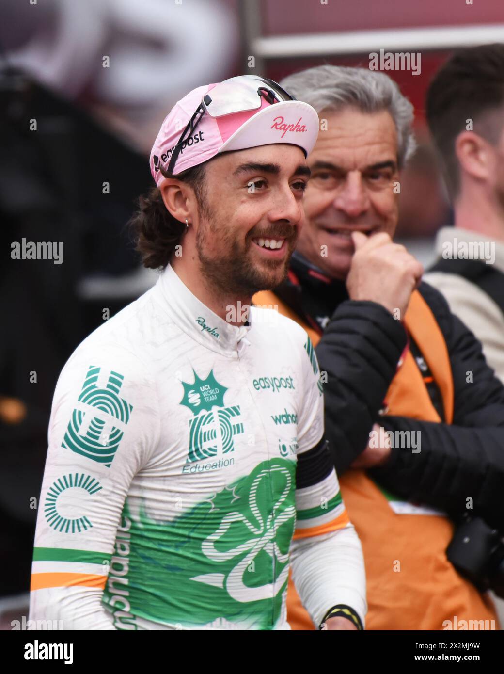 Irishman Ben Healy during the 2024 Amstel Gold Race Stock Photo