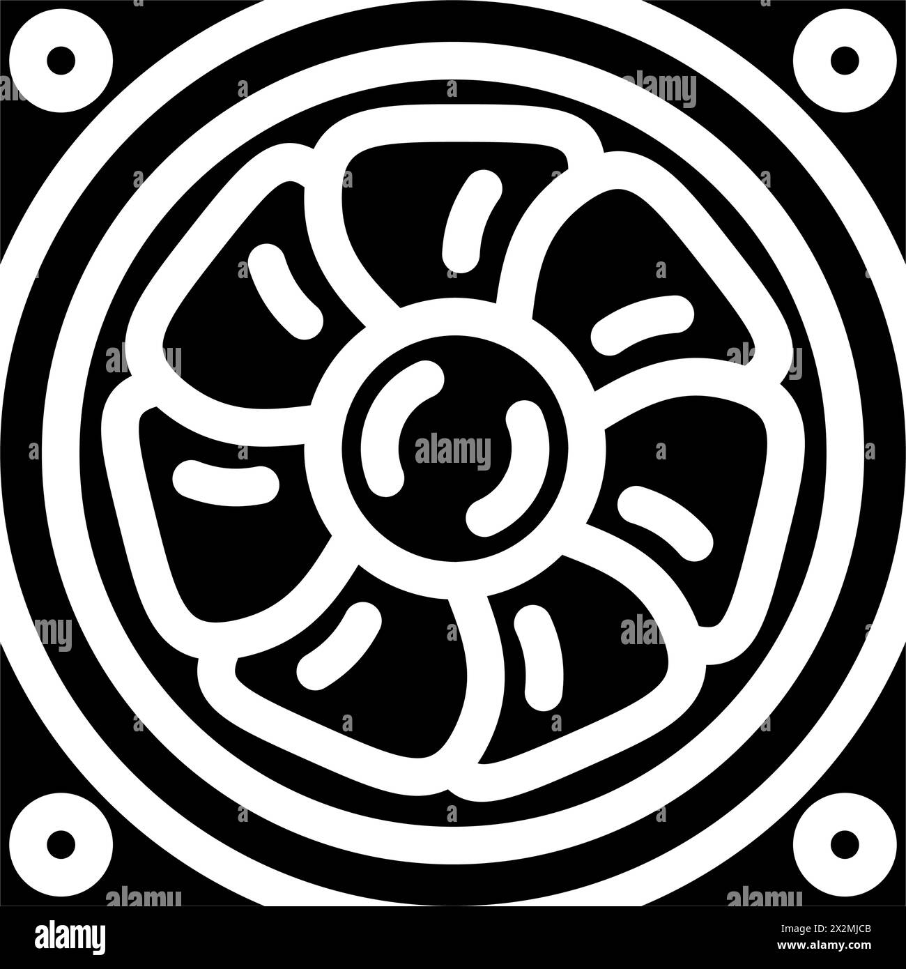 ventilation fan glyph icon vector illustration Stock Vector Image & Art ...