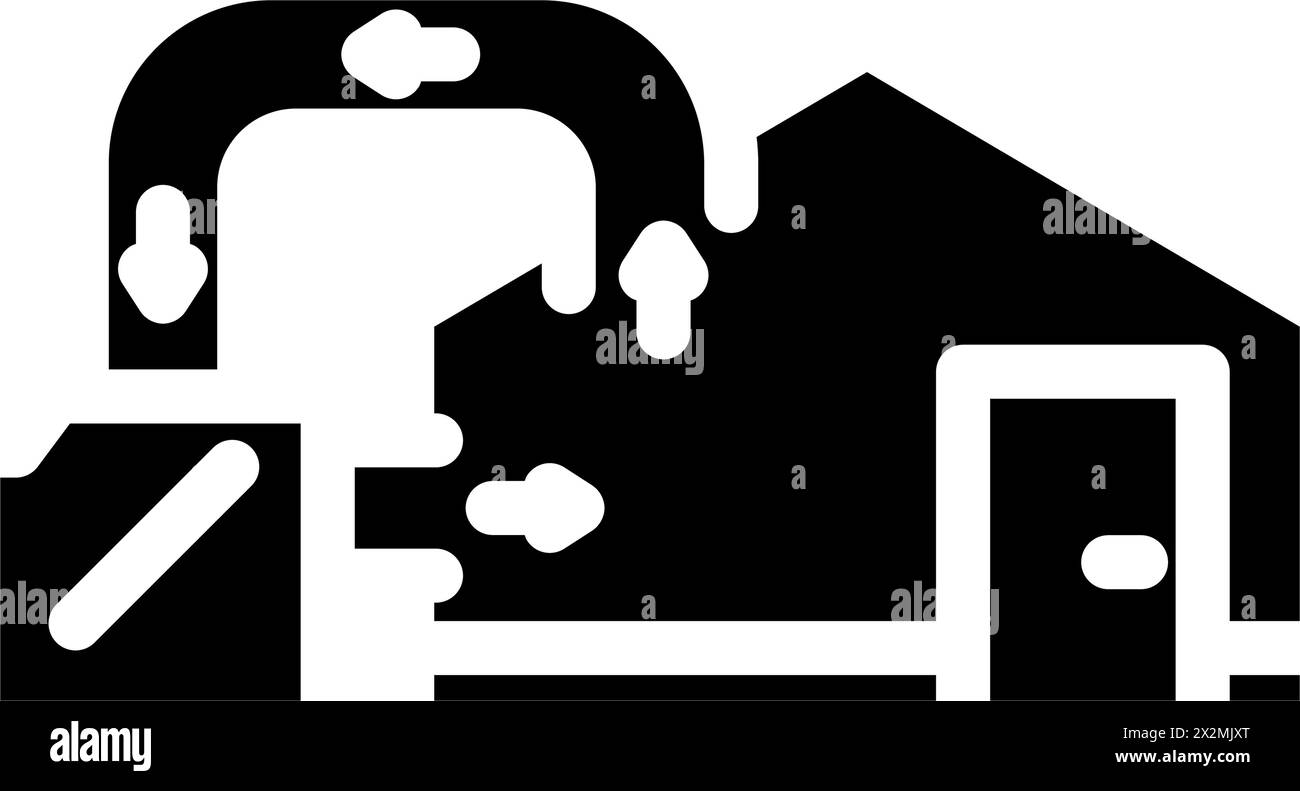 return air ventilation glyph icon vector illustration Stock Vector ...