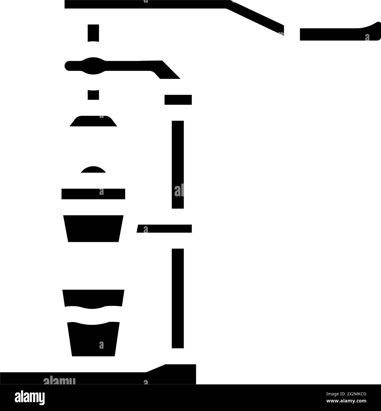 juicer restaurant equipment glyph icon vector illustration Stock Vector ...