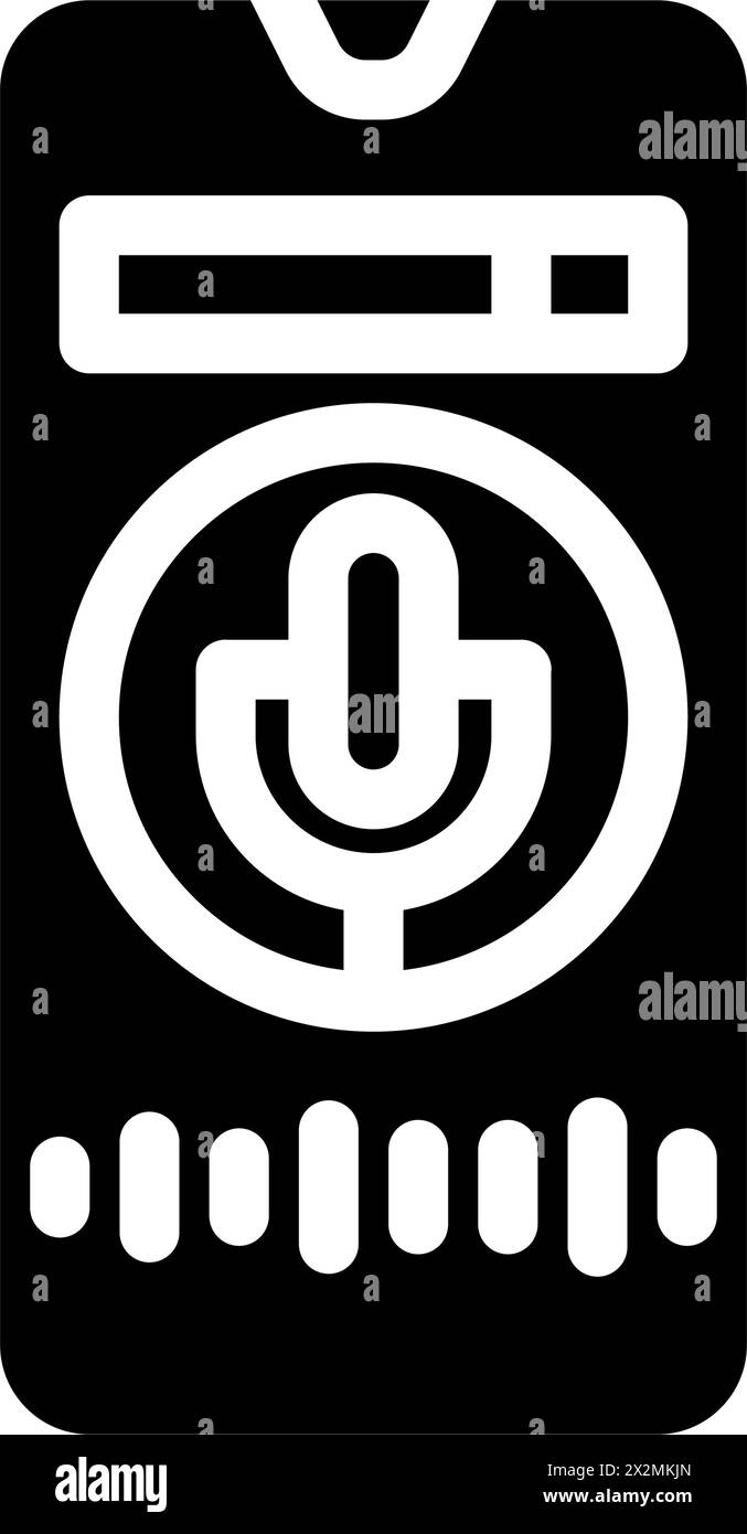 voice search optimization seo glyph icon vector illustration Stock ...