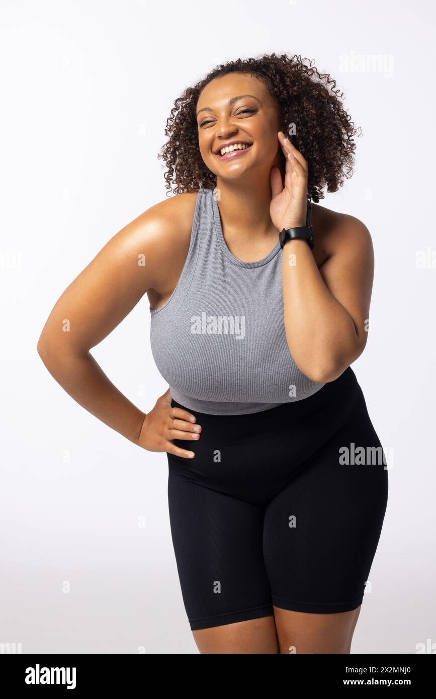 Young black plus size hi-res stock photography and images - Alamy