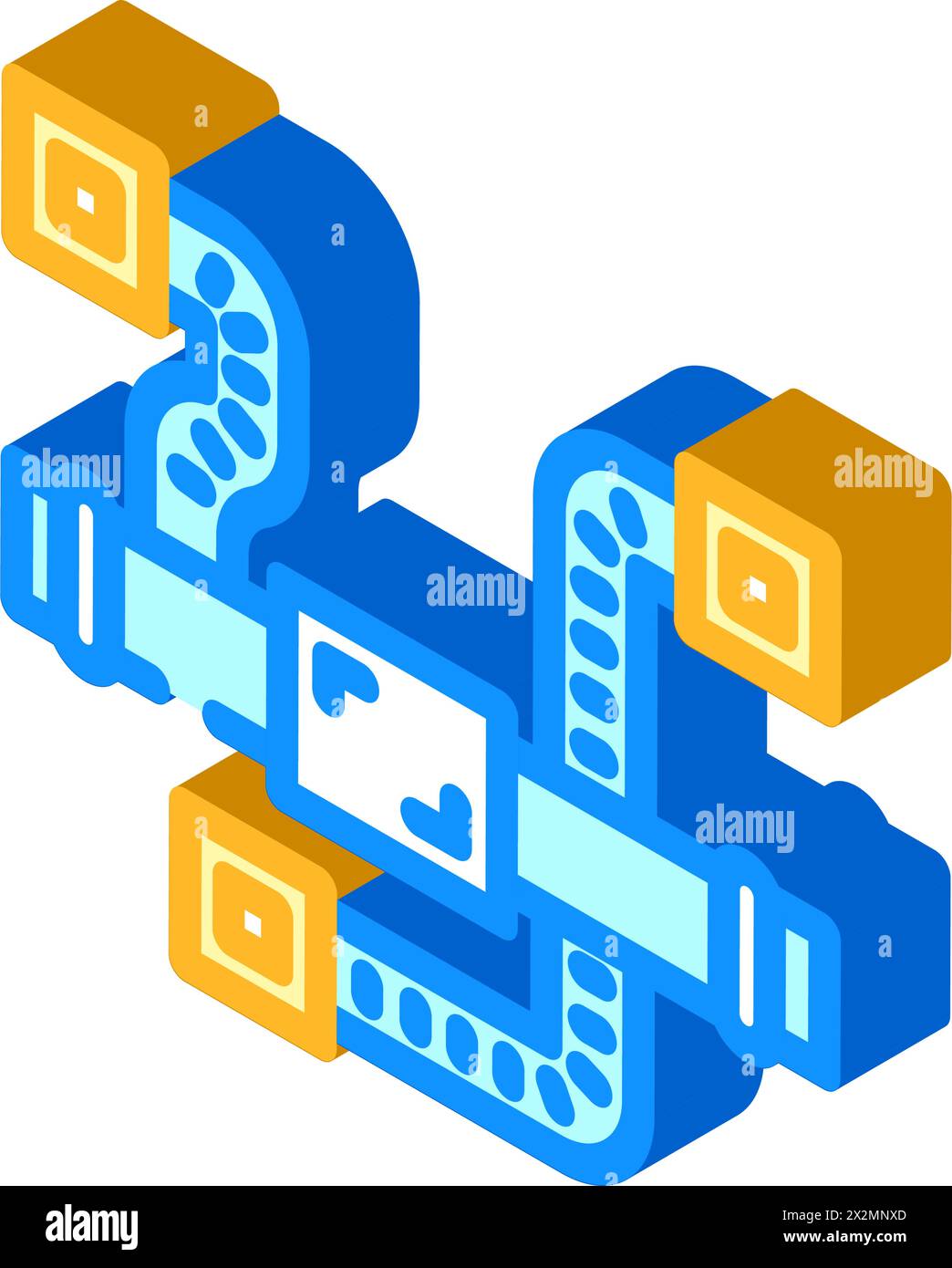 ductwork ventilation isometric icon vector illustration Stock Vector ...