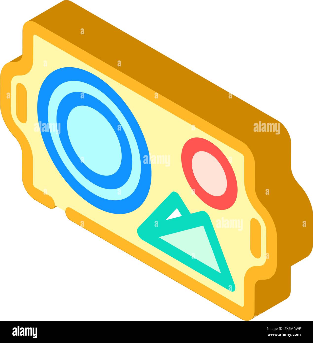 serving trays restaurant equipment isometric icon vector illustration