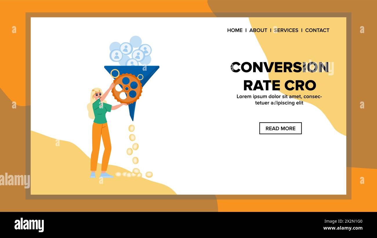 marketing conversion rate cro vector Stock Vector Image & Art - Alamy