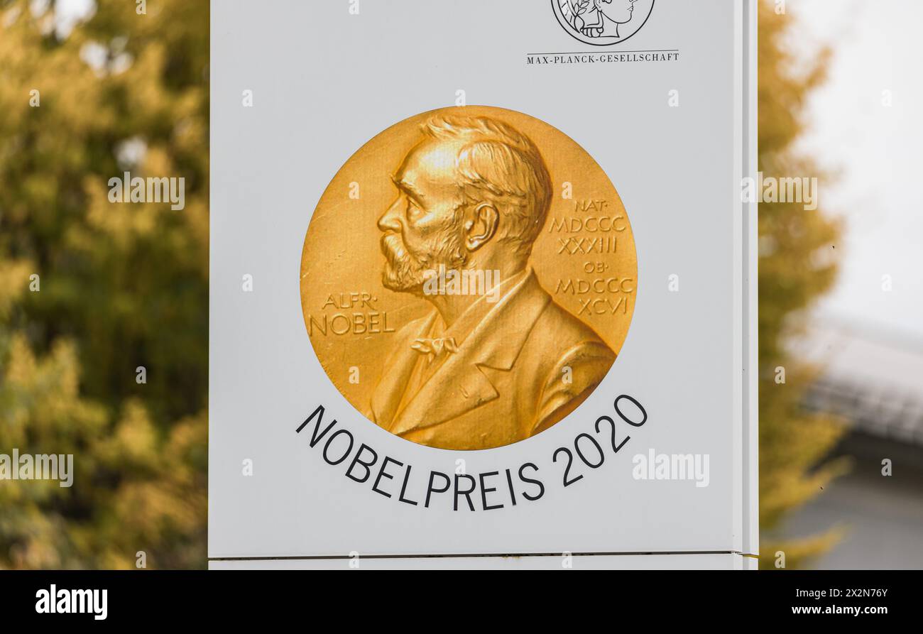 Im Jahr 2020 erhielt der Direktor des Max Planck Institut der Nobelpreis in Physik. (Garching b. München, Deutschland, 09.10.2022) Stock Photo